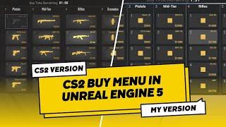 CS2 BUY MENU IN UNREAL ENGINE 5