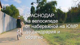 КРАСНОДАР на велосипеде от набережной через ЮМР и Новый город в дендрарий и обратно в августе 2023