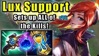 Lux Support sets up ALL of the kills  Diamond Support  Patch 14.13