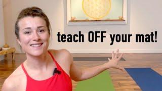 Tips to Teach Yoga OFF your mat – Less demo more verbal cues