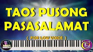 TAOS PUSONG PASASALAMAT  -   LOW VOICE MIDI KARAOKE     FOR  BASS       ALTO VOICE  