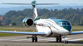 Brand-New Gulfstream G700 Powerful Take-Off in Bern Switzerland