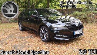 2020 Skoda Superb Combi Sportline 2.0 TDI 190 PS - POV Review Fahrbericht