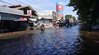 Banjir Rob Calap di Kota Banjarmasin  Ruas Jl. Zafri Zam Zam Kota Banjarmasin Kalimantan Selatan