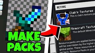 How to MAKE Texture Packs in MCPE on AndroidiOS 2023