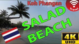 Walk through Salad beach Koh Phangan Thailand 4K UHD