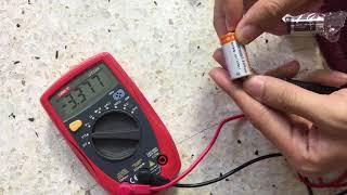 CR123A Rechargeable Battery Voltage Test