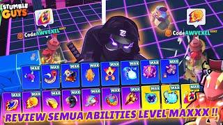 REVIEW SEMUA EMOTICON SPECIAL ABILITIES LEVEL MAXXX  - Stumble Guys