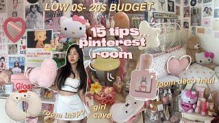  How to make your room *AESTHETIC* on a low budget ౨ৎ your PINTEREST ROOM ERA