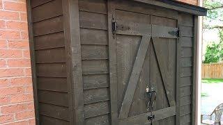 Making a storage shed  Garden shed  Garbage shed  DIY shed