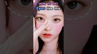 How to get eyes like this  Haerin NewJeans #cateye #haerin #haerinnewjeans #eyeexercise