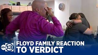 Watch George Floyds family in Houston react to Derek Chauvin trial verdict