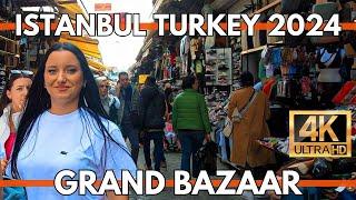 ISTANBUL TURKEY 2024 GRAND BAZAARFAKE MARKET FULL WALKING TOUR 4K ULTRA HD VIDEO 11 FEBRUARY