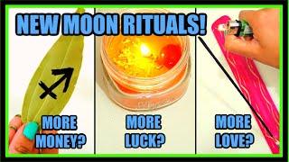  3 NEW MOON RITUALS  EASY MANIFESTATION USING BAY LEAVES CANDLES & INCENSE 