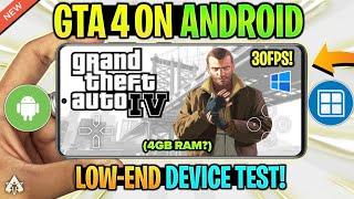  TESTING GTA 4 ANDROID ON *LOW-END* DEVICE  WINLATOR GLIBC GAMEPLAY