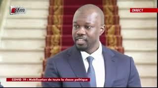 Covid-19 - OUSMANE SONKO recu au Palais par le Président MACKY SALL