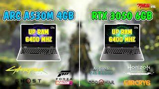 ARC A530m4GB VS RTX 3050 6GB