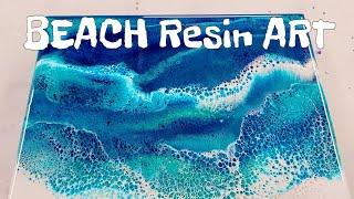 Most BEAUTIFUL waves Ocean epoxy resin art with brand new resin