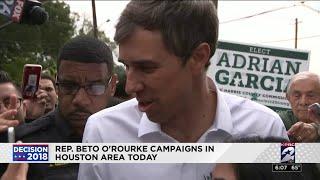 Rep. Beto ORourke campaigns in Houston area today