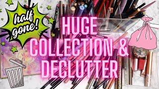 HUGE DECLUTTER Mascaras Brows Lip pencil & liquid  liners Swatches & Speed Reviews