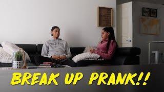 BREAK UP PRANK ON GIRLFRIEND GETS EMOTIONAL  KB & KARLA