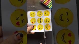 Homemade emoji stickersDiy emoji stickers #diy #shorts #ytshorts #viral