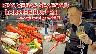 Epic Vegas Lobster Buffet  Whole Lobsters  Lobster Tails at the Palms - worth the 4 hour wait?