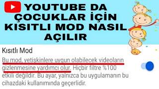 Youtube Kısıtlı Mod Aktif Etme  Çocukların Güvenliği İçin Youtube Kısıtlı Mod Aktif Etme