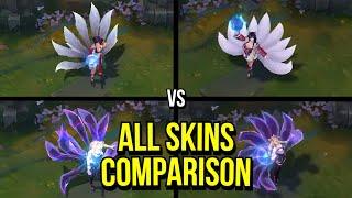 AHRI VISUAL UPDATE REWORK 2023 ALL SKINS OLD VS NEW COMPARISON  League of Legends