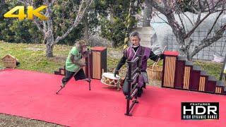  MONKEY SHOW During Japanese Ume Matsuri In Wakayama