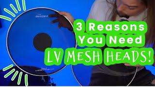 LV Mesh Heads - the Best Low-Volume Drum Heads #lvmeshheads #rtom #meshheads