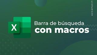 Barra de búsqueda con macros en Excel 