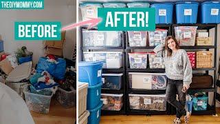 REAL storage organization thats simple and practical BEFORE & AFTER