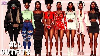 8 Category Lookbook *All Outfits* - CC FOLDER & SIM DOWNLOAD  Sims 4 CAS