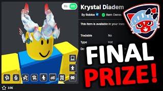 CLAIM THE FINAL WINNERS PRIZE FREE ACCESSORY HOW TO GET Krystal Diadem ROBLOX THE GAMES EVENT