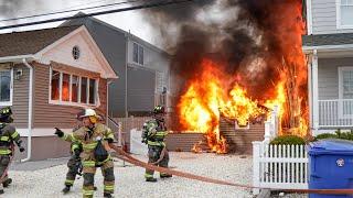 PRE ARRIVAL FULLY INVOLVED STRUCTURE FIRE Ortley Beach New Jersey 4622