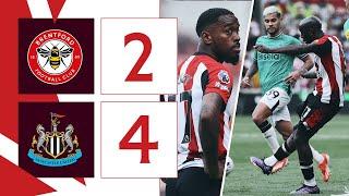 Wissa and Janelt score in defeat  Brentford 2 Newcastle United 4  Premier League Highlights