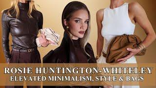 Rosie Huntington Whiteley   Elevated Minimalism How to get Rosies look Chic Fashion and Handbags