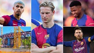 Barcelona News ft Frenkie de Jong Ansu Fati Ronald Araujo Camp Nou update & Lionel Messi