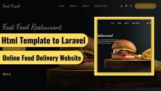 Convert Html template to laravel by gurpreet kait