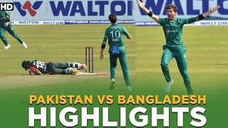 Highlights  Pakistan vs Bangladesh  T20I  PCB  MA2L