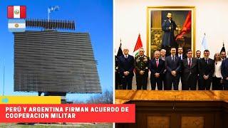 Perú y Argentina firman acuerdo de cooperación militar #peru #argentina