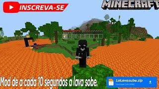 Mod de a cada 10 segundos a lava sobe Minecraft PE Mediafire