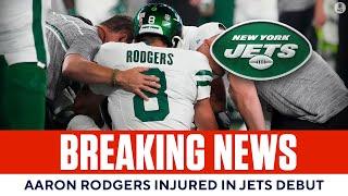 Aaron Rodgers CARTED OFF with injury during first drive of Jets debut  CBS Sports