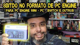 Conheça o 8BitDo no formato de controle de PC engine - funciona no MINI - Switch - PC e Outros