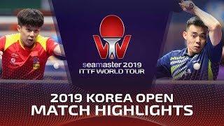 Wang Chuqin vs Chen Chien-An  2019 ITTF Korea Open Highlights Pre