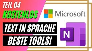 Text in Sprache kostenlos Text to Speech - mit OneNote perfektes Schweizerdeutsch  Teil 4