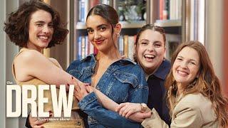 Drive Away Dolls Margaret Qualley & Beanie Feldstein Reveal Wedding Details  Drew Barrymore Show