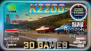 🟢NVIDIA Quadro K2200 Gaming Test in 30 GAMES  2024-2025