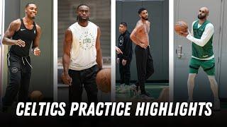 Celtics First Practice Highlights  Jayson Tatum Jaylen Brown